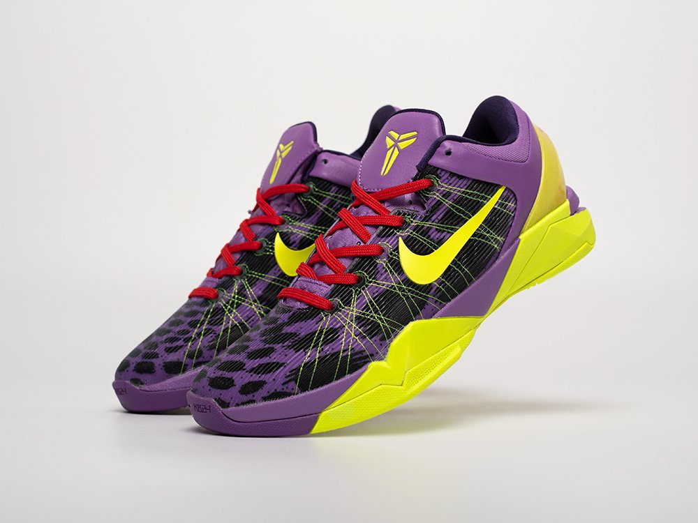 Nike Kobe 7 Low GS Christmas фиолетовые текстиль мужские (AR31534) - фото 2