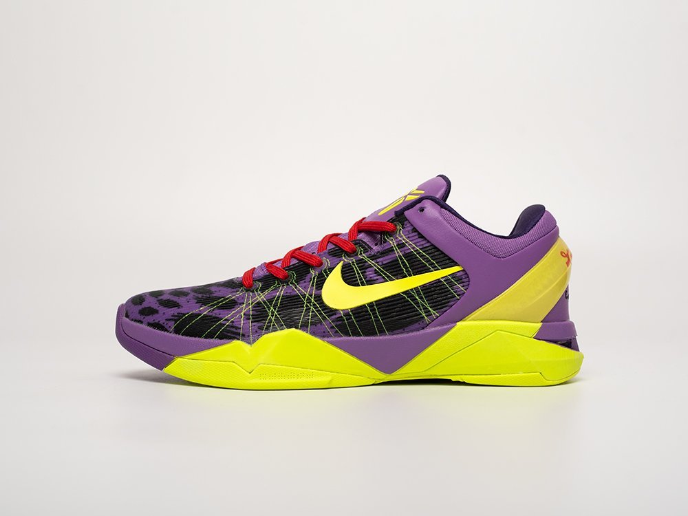 Nike Kobe 7 Low GS Christmas фиолетовые текстиль мужские (AR31534) - фото 1