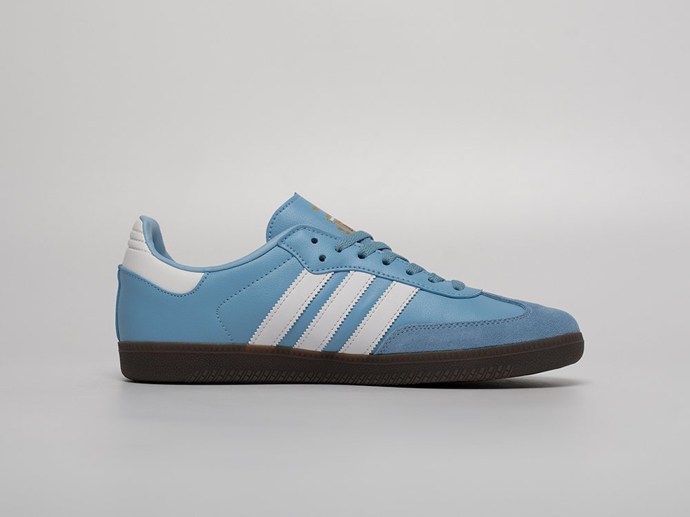 Adidas Samba OG голубые кожа мужские (AR31538) - фото 3 Adidas Samba OG голубые кожа мужские (AR31538) - фото 3