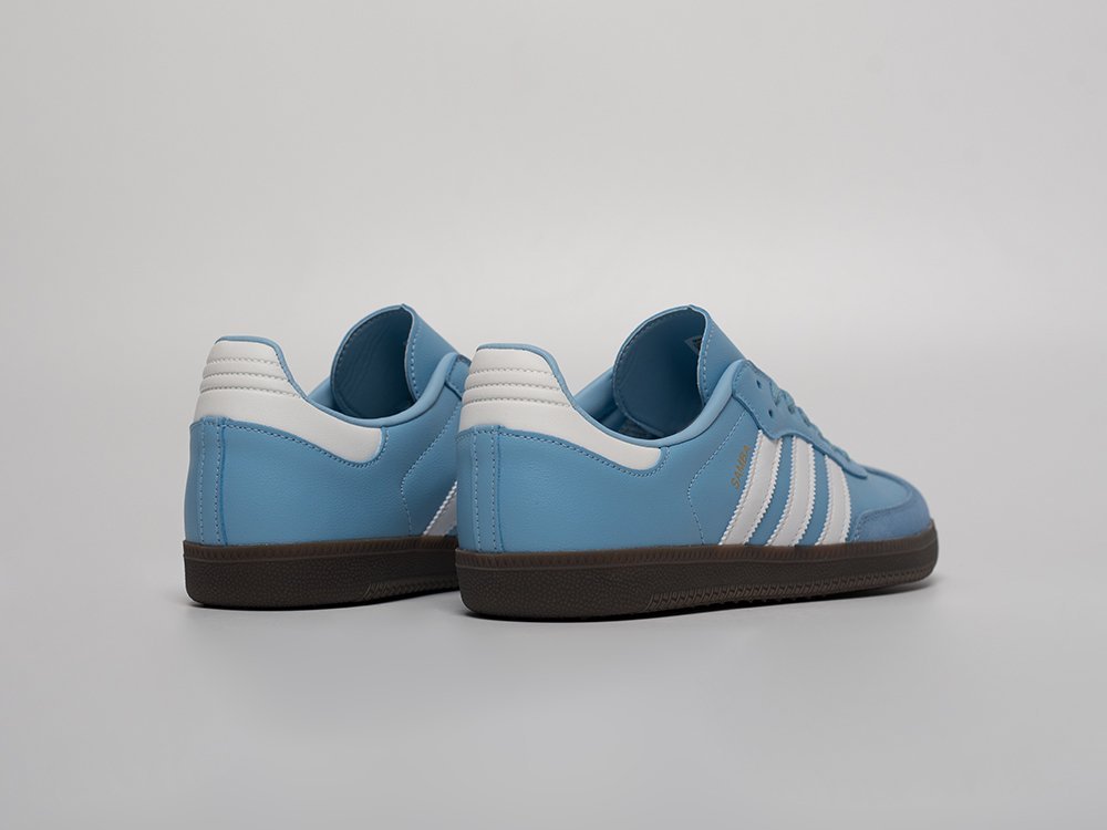 Adidas Samba OG голубые кожа мужские (AR31538) - фото 4 Adidas Samba OG голубые кожа мужские (AR31538) - фото 4