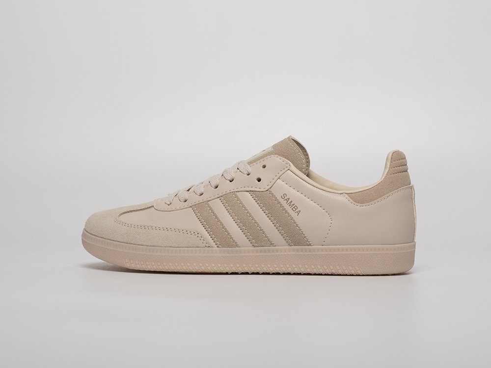 Adidas Samba OG бежевые кожа мужские (AR31540) - фото 1 Adidas Samba OG бежевые кожа мужские (AR31540) - фото 1