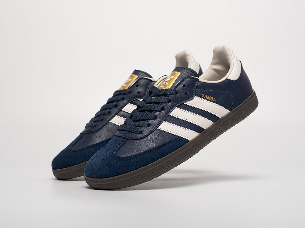 Adidas Samba OG синие кожа мужские (AR31541) - фото 2 Adidas Samba OG синие кожа мужские (AR31541) - фото 2