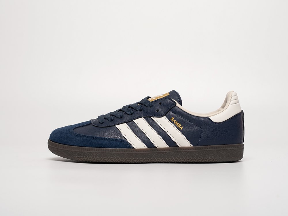 Adidas Samba OG Navy Blue White Brown