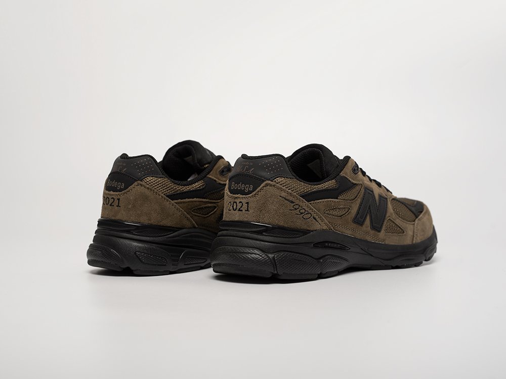 New Balance x Bodega x 990v3 коричневые замша мужские (AR31555) - фото 3 New Balance x Bodega x 990v3 коричневые замша мужские (AR31555) - фото 3