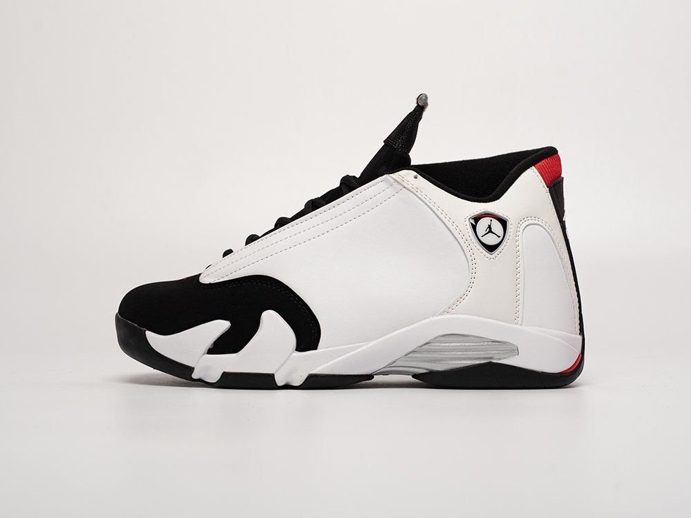 Nike Air Jordan 14 Retro Black Toe 2014 белые кожа мужские (AR31558) - фото 1 Nike Air Jordan 14 Retro Black Toe 2014 белые кожа мужские (AR31558) - фото 1