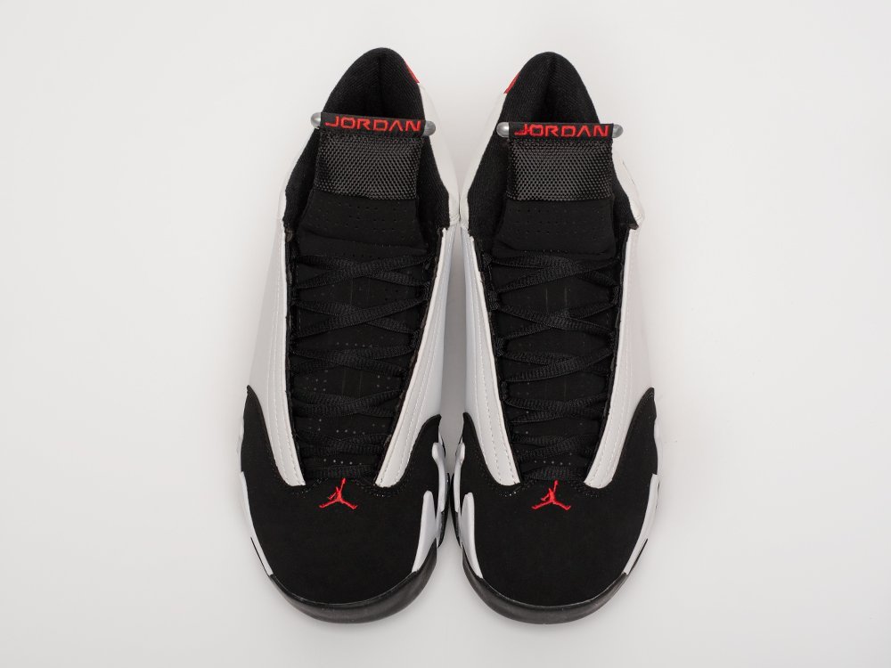 Nike Air Jordan 14 Retro Black Toe 2014 белые кожа мужские (AR31558) - фото 4