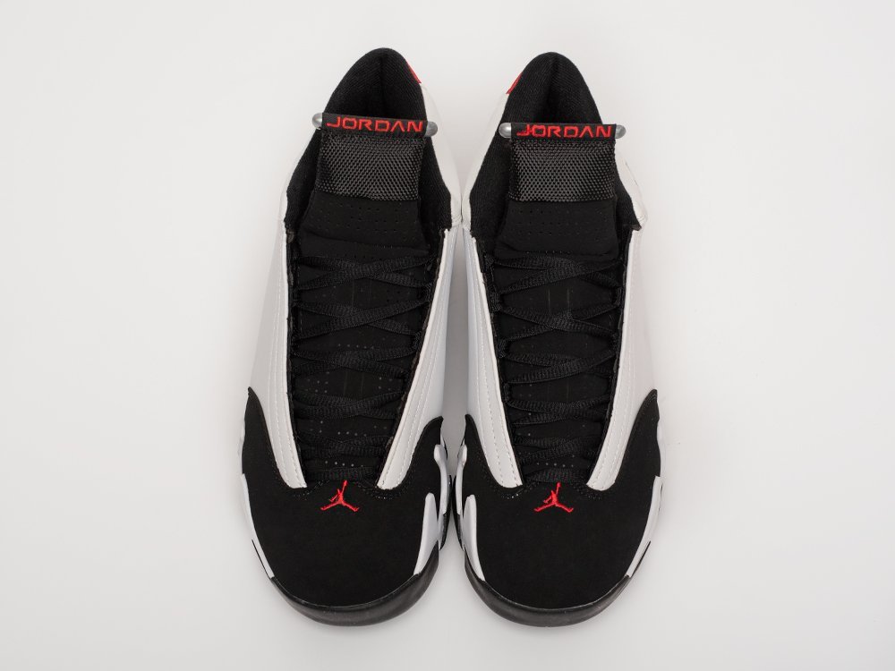 Nike Air Jordan 14 Retro Black Toe 2014 белые кожа мужские (AR31558) - фото 4 Nike Air Jordan 14 Retro Black Toe 2014 белые кожа мужские (AR31558) - фото 4