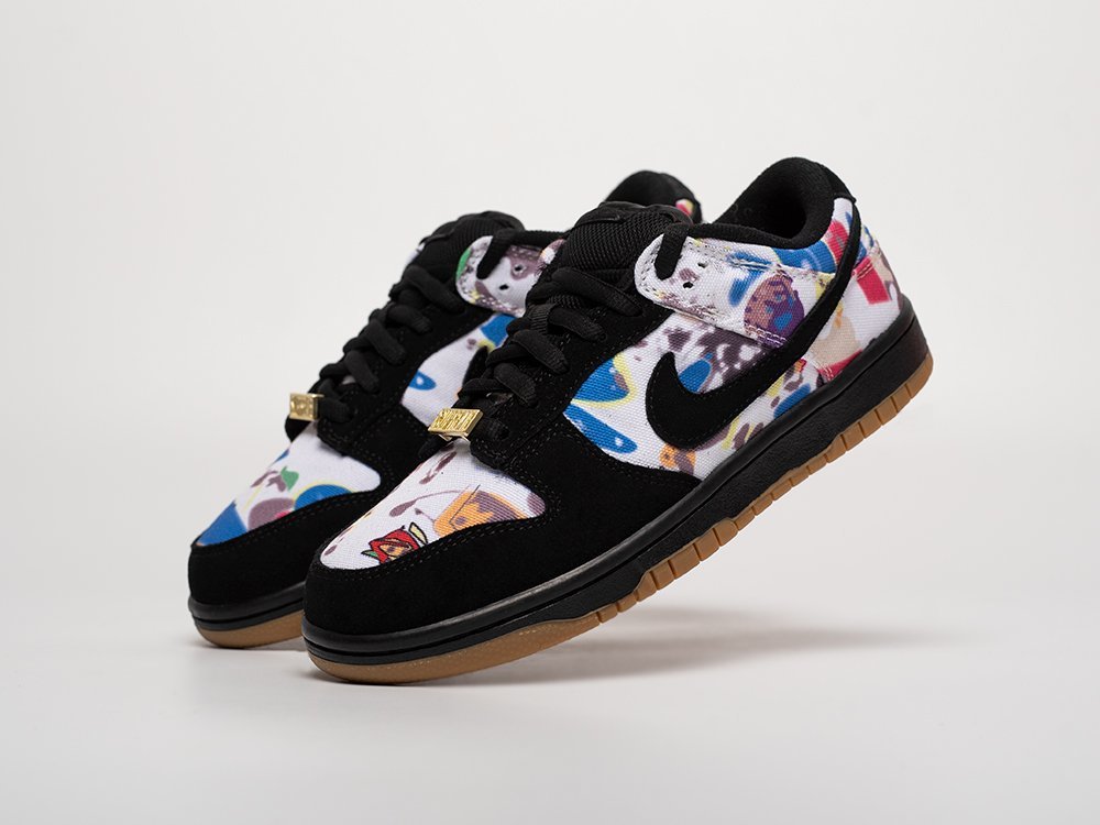 Nike Supreme x SB Dunk Low WMNS разноцветные текстиль женские (AR31606) - фото 2 Nike Supreme x SB Dunk Low WMNS разноцветные текстиль женские (AR31606) - фото 2