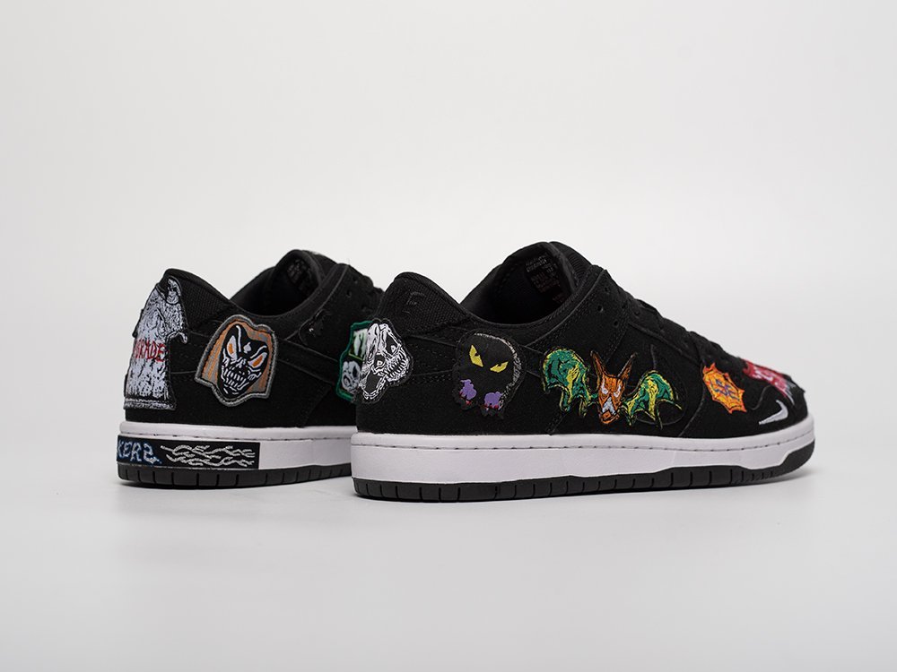 Nike Neckface x SB Dunk Low Pro QS Black черные замша мужские (AR31653) - фото 3 Nike Neckface x SB Dunk Low Pro QS Black черные замша мужские (AR31653) - фото 3