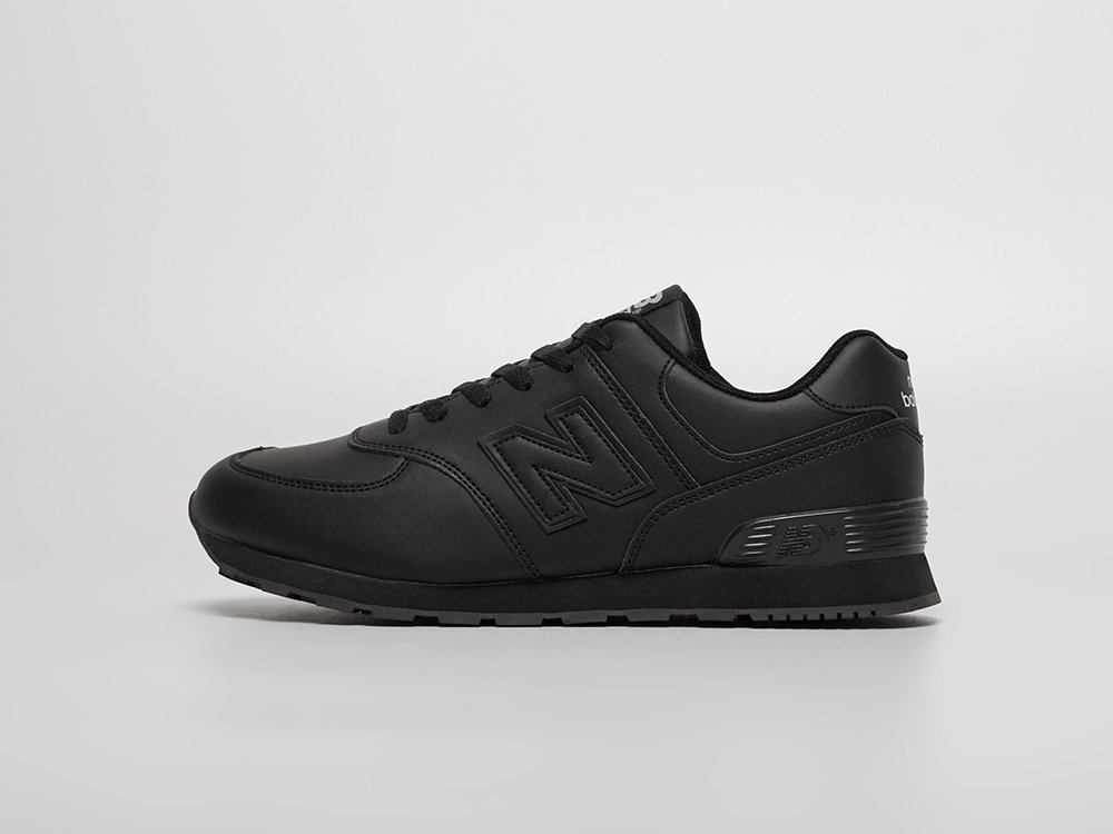 New Balance 574 черные кожа мужские (AR31654) - фото 1 New Balance 574 черные кожа мужские (AR31654) - фото 1