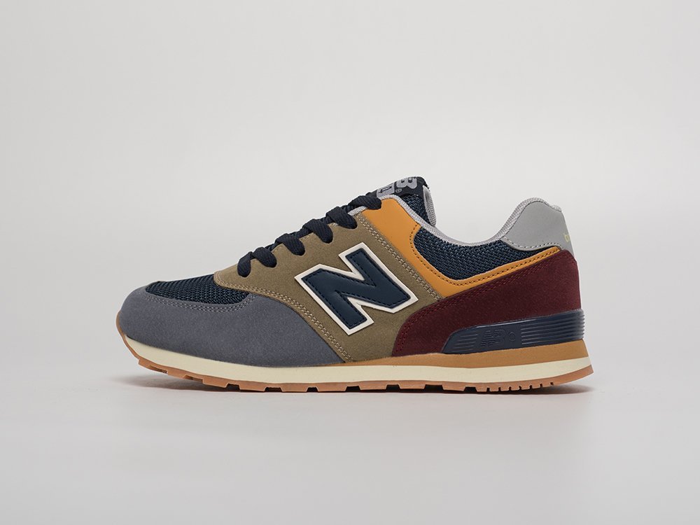 New balance 574 navy and orange online