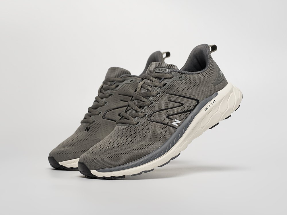 New Balance Fresh Foam X 860v13 серые текстиль мужские (AR31671) - фото 2