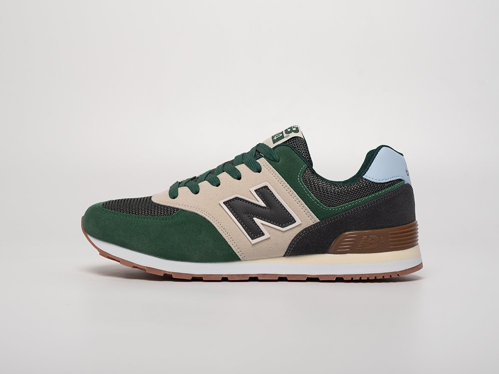 New Balance 574 Green Beige Black