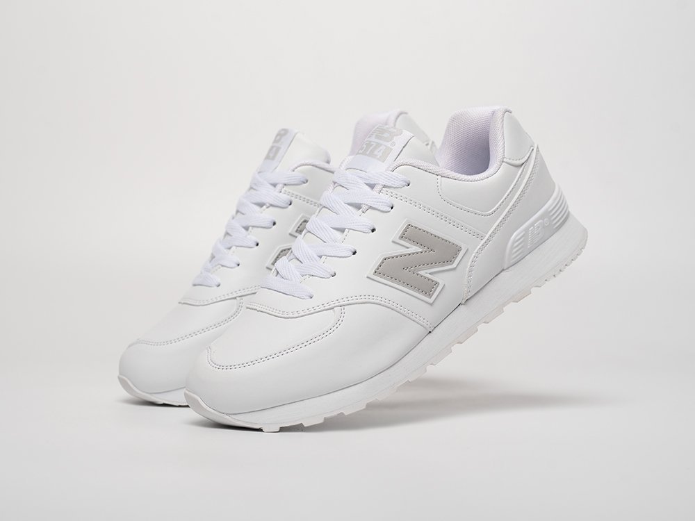 New Balance 574 белые кожа мужские (AR31730) - фото 2 New Balance 574 белые кожа мужские (AR31730) - фото 2