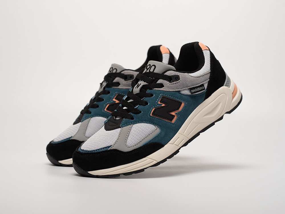 New Balance 990v2 разноцветные замша мужские (AR31744) - фото 2 New Balance 990v2 разноцветные замша мужские (AR31744) - фото 2