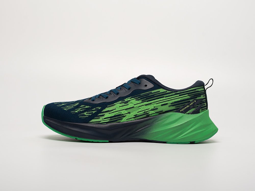 Asics Novablast 3 зеленые текстиль мужские (AR31754) - фото 1 Asics Novablast 3 зеленые текстиль мужские (AR31754) - фото 1