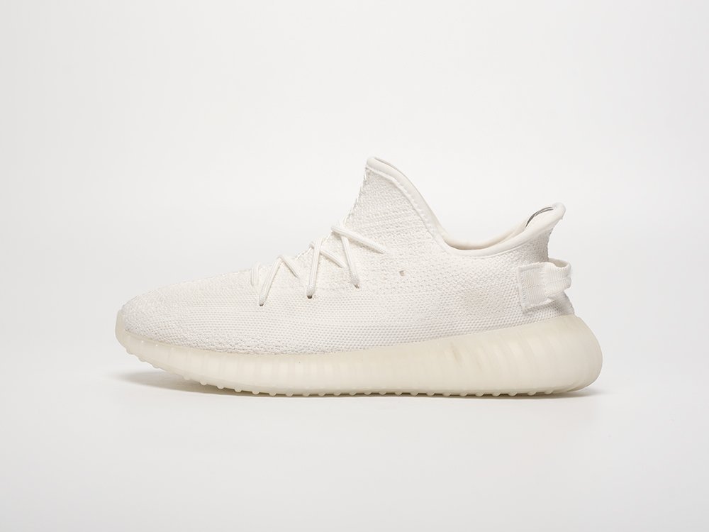 Adidas Yeezy 350 Boost v2 белые текстиль мужские (AR31756) - фото 1