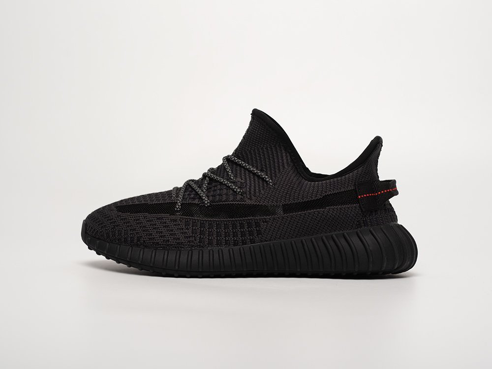 Adidas Yeezy 350 Boost v2 черные текстиль мужские (AR31757) - фото 1