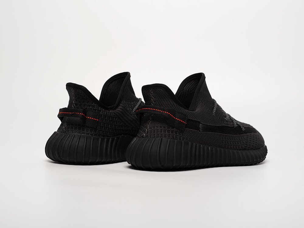 Adidas Yeezy 350 Boost v2 черные текстиль мужские (AR31757) - фото 3