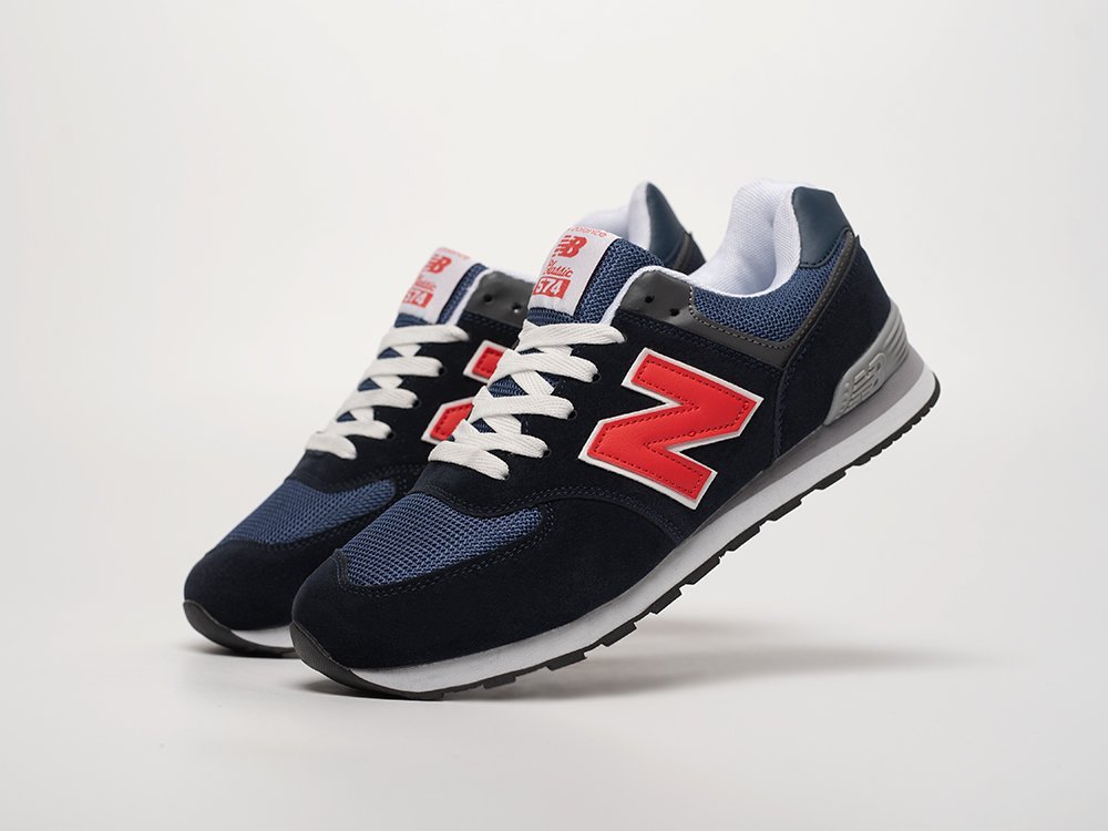 New Balance 574 синие замша мужские (AR31779) - фото 2 New Balance 574 синие замша мужские (AR31779) - фото 2