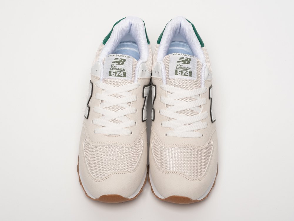 New Balance 574 бежевые замша мужские (AR31782) - фото 4 New Balance 574 бежевые замша мужские (AR31782) - фото 4
