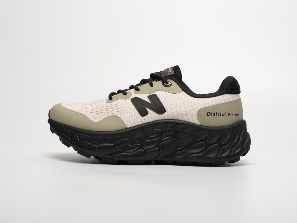 New Balance District Vision x Fresh Foam X More Trail Jet Stream Taupe белые текстиль мужские (AR31806) - фото 1