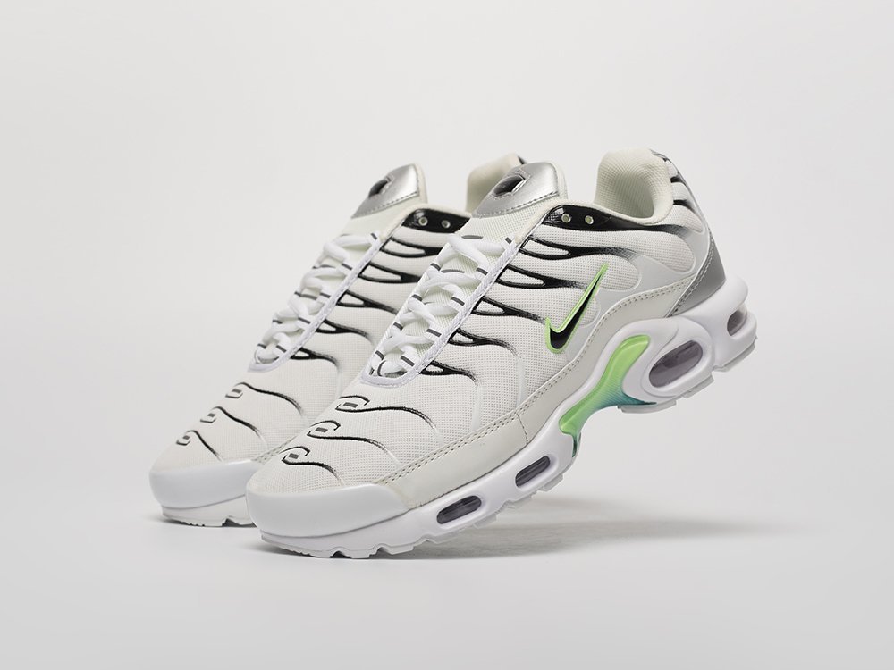 Nike Air Max Plus TN белые текстиль мужские (AR31809) - фото 2 Nike Air Max Plus TN белые текстиль мужские (AR31809) - фото 2