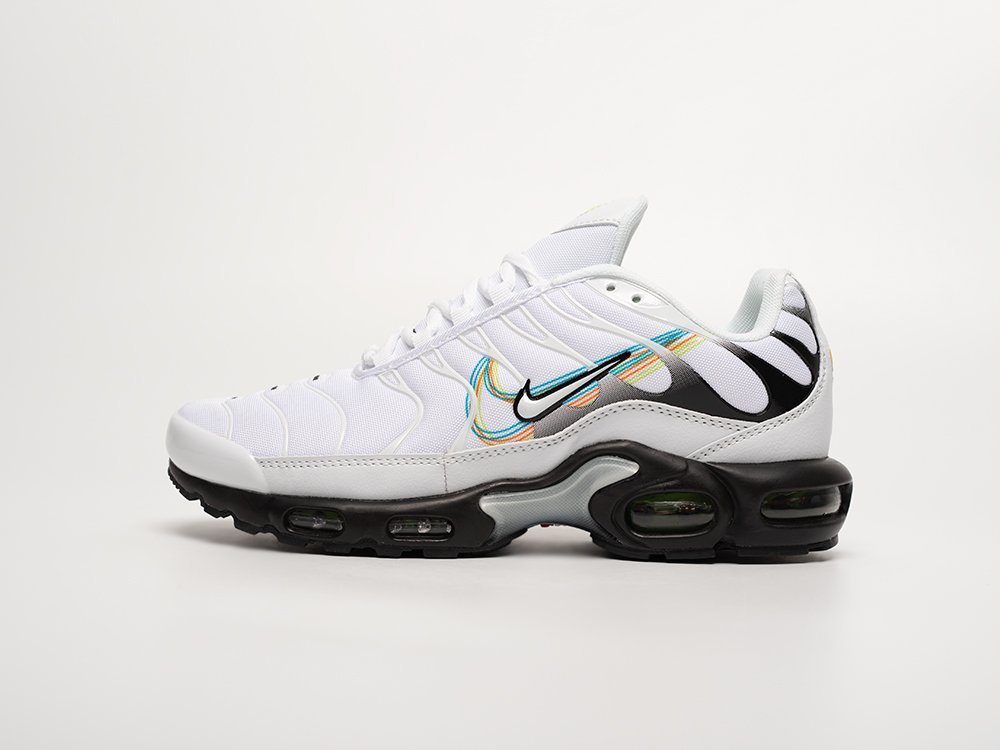 Nike Air Max Plus TN Layered Swoosh белые текстиль мужские (AR31810) - фото 1