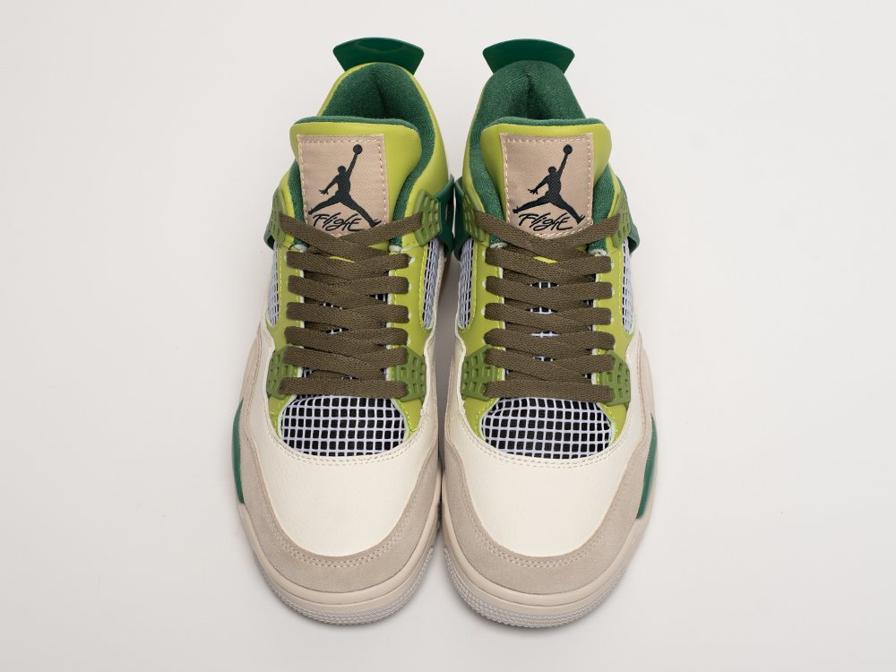 Nike Air Jordan 4 Retro белые кожа мужские (AR31819) - фото 4 Nike Air Jordan 4 Retro белые кожа мужские (AR31819) - фото 4