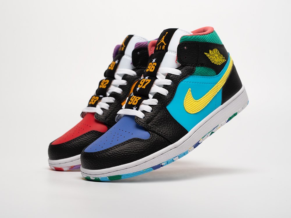 Nike Air Jordan 1 Mid Six Championships разноцветные кожа мужские (AR31820) - фото 2