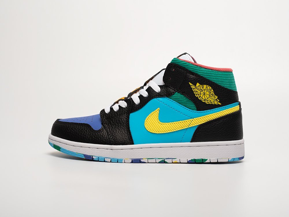 Nike Air Jordan 1 Mid Six Championships разноцветные кожа мужские (AR31820) - фото 1 Nike Air Jordan 1 Mid Six Championships разноцветные кожа мужские (AR31820) - фото 1