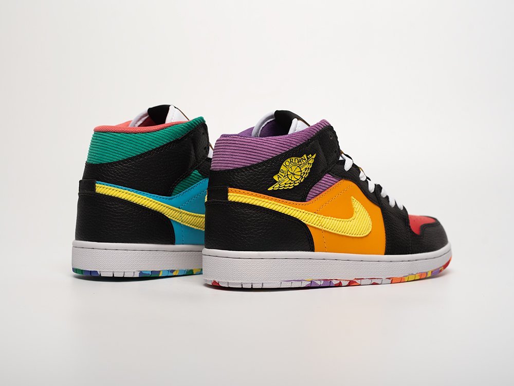 Nike Air Jordan 1 Mid Six Championships разноцветные кожа мужские (AR31820) - фото 3 Nike Air Jordan 1 Mid Six Championships разноцветные кожа мужские (AR31820) - фото 3