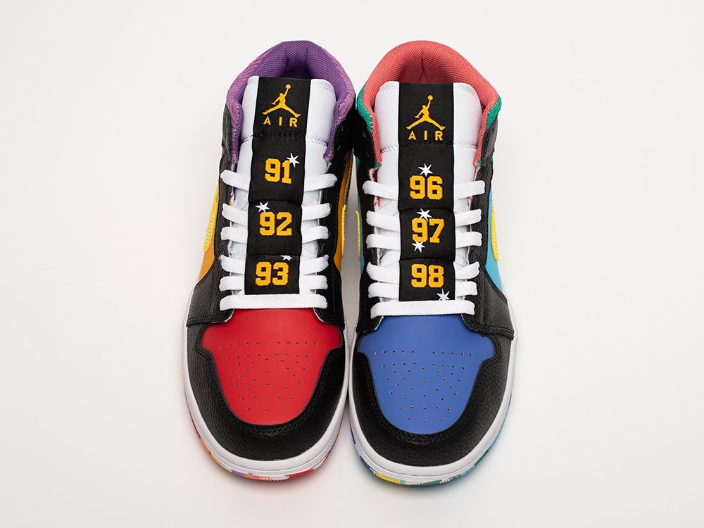 Nike Air Jordan 1 Mid Six Championships разноцветные кожа мужские (AR31820) - фото 4 Nike Air Jordan 1 Mid Six Championships разноцветные кожа мужские (AR31820) - фото 4