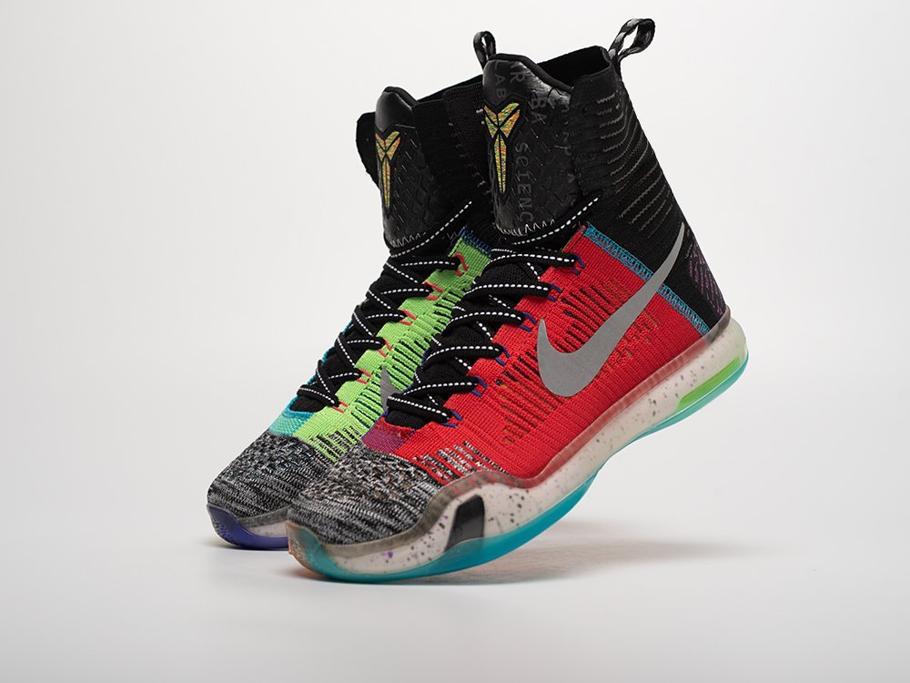 Nike Kobe 10 Elite High What The разноцветные текстиль мужские (AR31837) - фото 2 Nike Kobe 10 Elite High What The разноцветные текстиль мужские (AR31837) - фото 2