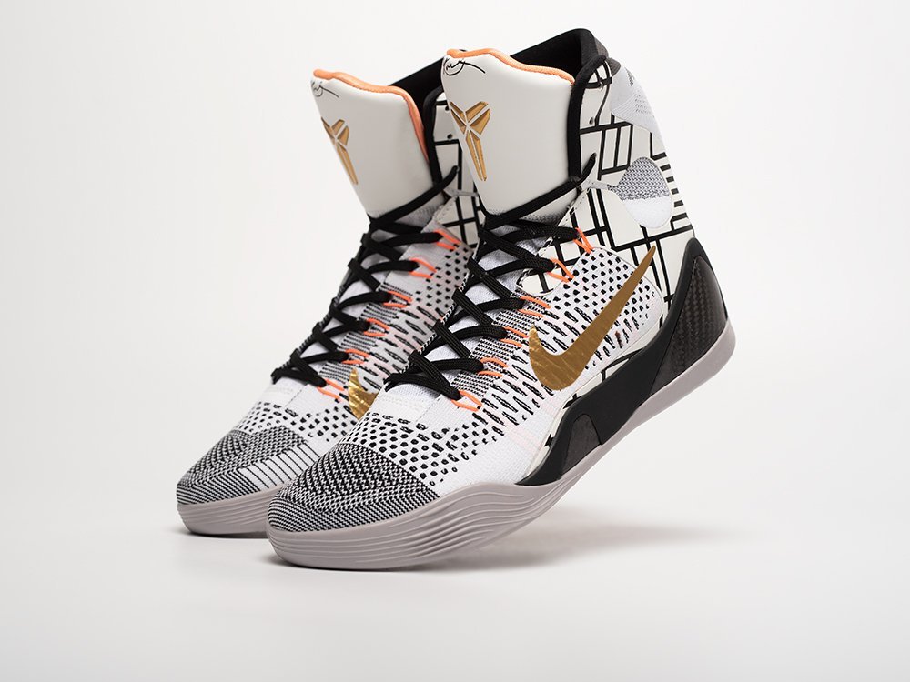 Nike Kobe 10 Elite High Gold Fundamentals белые текстиль мужские (AR31838) - фото 2 Nike Kobe 10 Elite High Gold Fundamentals белые текстиль мужские (AR31838) - фото 2