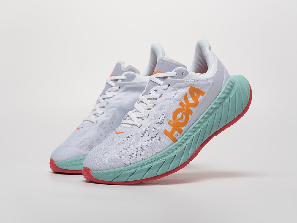 Hoka Carbon X 2 белые текстиль мужские (AR31848) - фото 2 Hoka Carbon X 2 белые текстиль мужские (AR31848) - фото 2