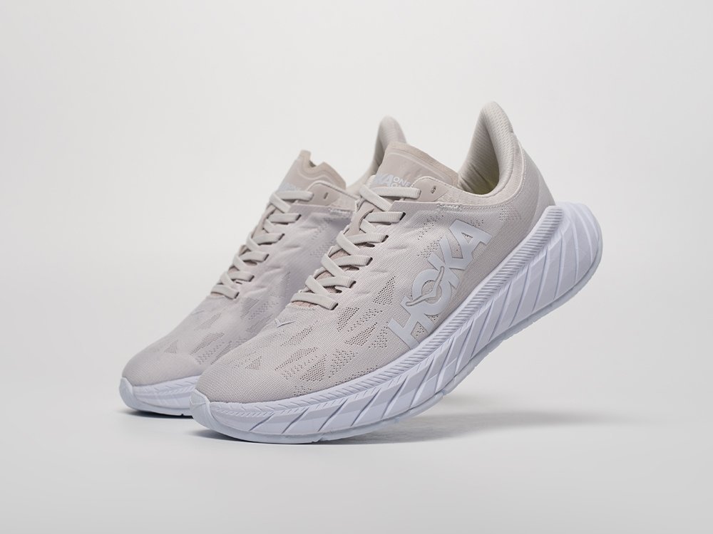 Hoka Carbon X 2 бежевые текстиль мужские (AR31851) - фото 2 Hoka Carbon X 2 бежевые текстиль мужские (AR31851) - фото 2