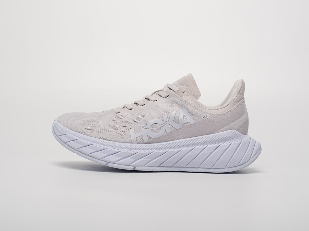 Hoka Carbon X 2 бежевые текстиль мужские (AR31851) - фото 1 Hoka Carbon X 2 бежевые текстиль мужские (AR31851) - фото 1