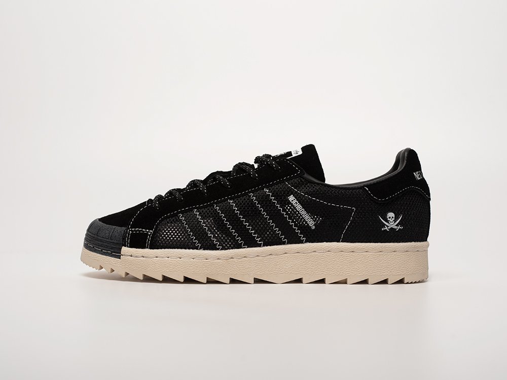 Adidas x NEIGHBORHOOD x CLOT x Superstar черные замша мужские (AR31874) - фото 1 Adidas x NEIGHBORHOOD x CLOT x Superstar черные замша мужские (AR31874) - фото 1