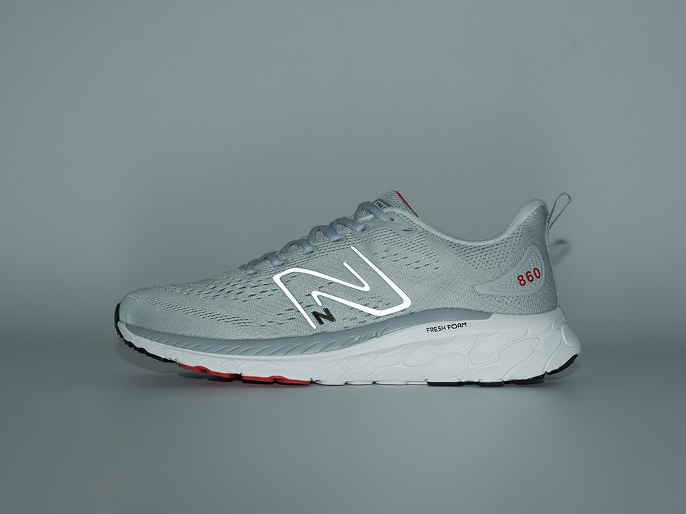 New Balance Fresh Foam X 860v13 серые текстиль мужские (AR32391) - фото 3 New Balance Fresh Foam X 860v13 серые текстиль мужские (AR32391) - фото 3