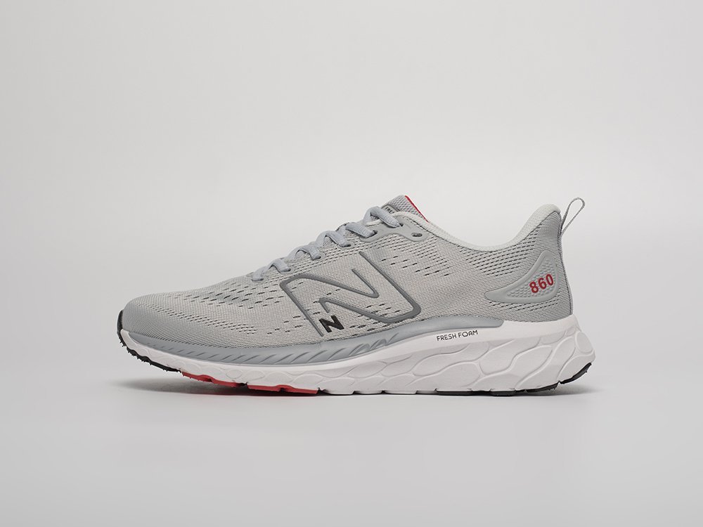 New Balance Fresh Foam X 860v13 серые текстиль мужские (AR32391) - фото 1