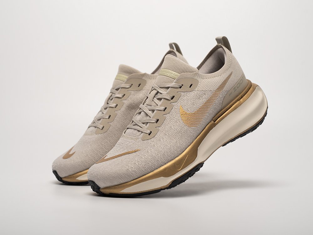 Nike ZoomX Invincible Run Flyknit 3 серые текстиль мужские (AR32452) - фото 2