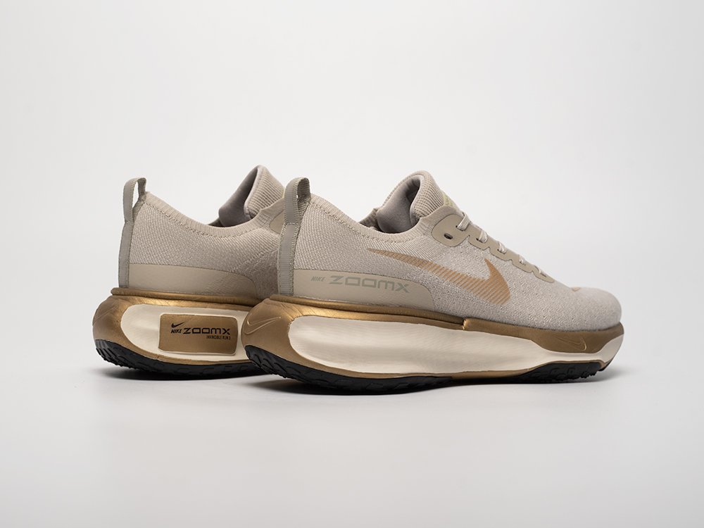 Nike ZoomX Invincible Run Flyknit 3 серые текстиль мужские (AR32452) - фото 3 Nike ZoomX Invincible Run Flyknit 3 серые текстиль мужские (AR32452) - фото 3