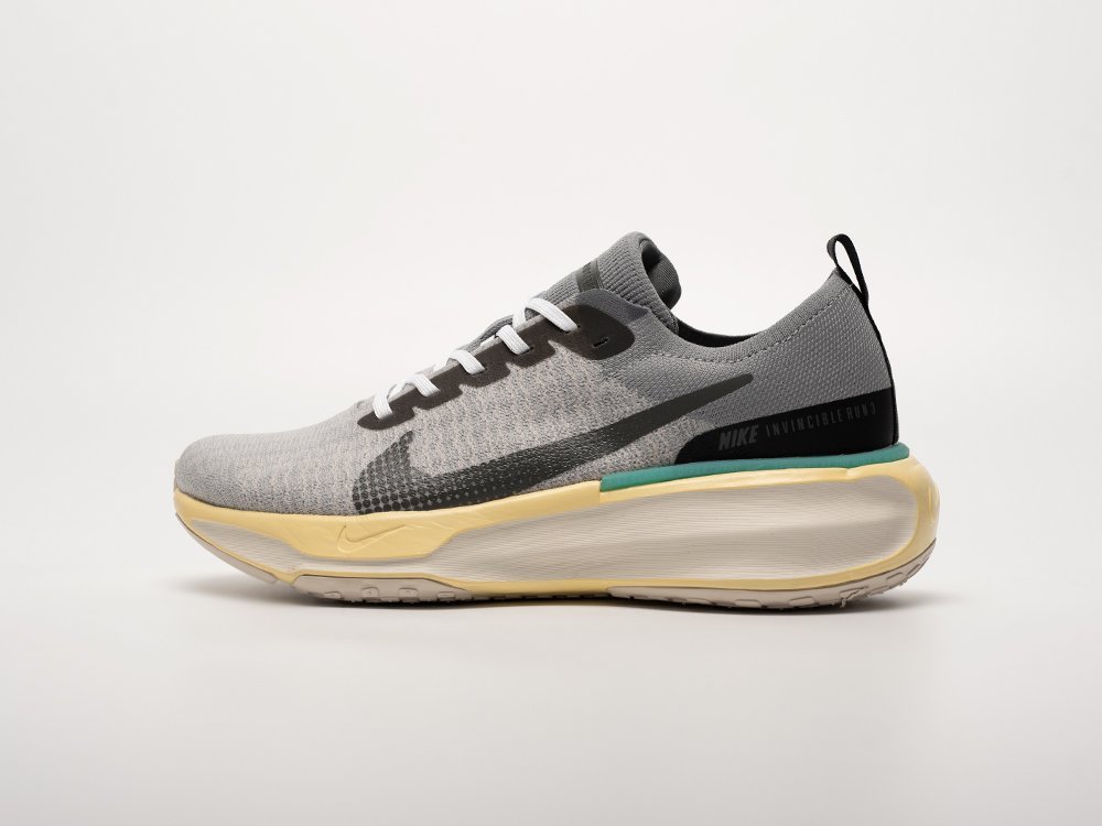 Nike ZoomX Invincible Run Flyknit 3 серые текстиль мужские (AR32453) - фото 1 Nike ZoomX Invincible Run Flyknit 3 серые текстиль мужские (AR32453) - фото 1
