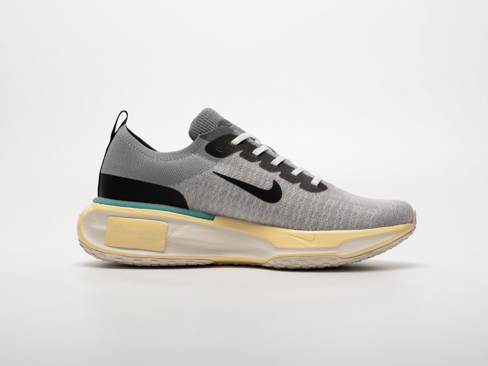 Nike ZoomX Invincible Run Flyknit 3 серые текстиль мужские (AR32453) - фото 3 Nike ZoomX Invincible Run Flyknit 3 серые текстиль мужские (AR32453) - фото 3