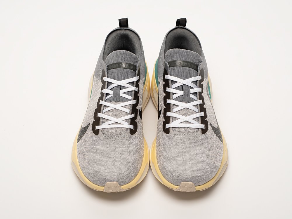 Nike ZoomX Invincible Run Flyknit 3 серые текстиль мужские (AR32453) - фото 6 Nike ZoomX Invincible Run Flyknit 3 серые текстиль мужские (AR32453) - фото 6
