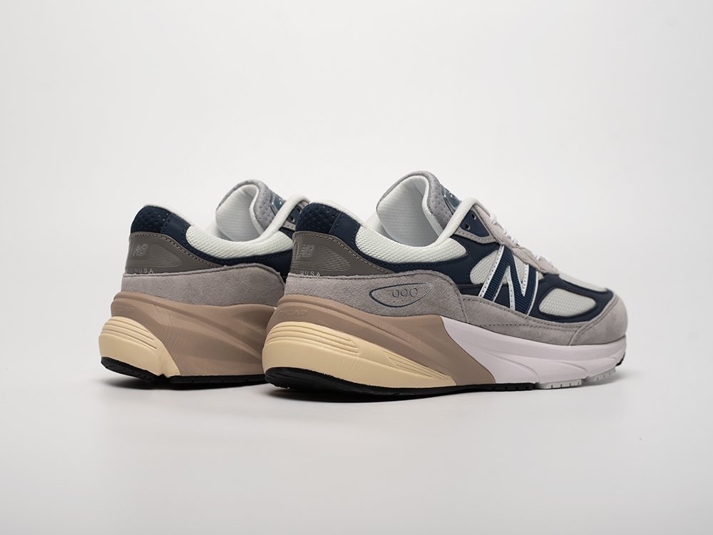 New Balance 990 v6 белые замша мужские (AR32479) - фото 3 New Balance 990 v6 белые замша мужские (AR32479) - фото 3