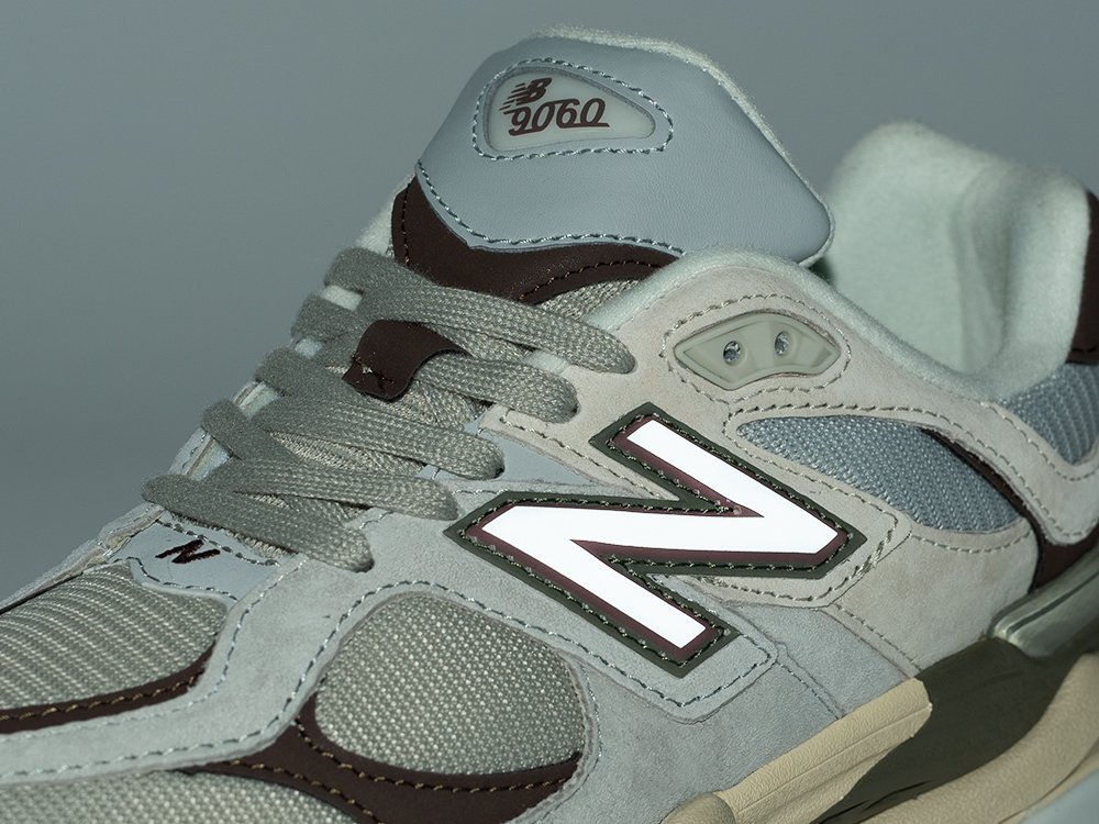 New Balance 9060 серые замша мужские (AR32485) - фото 5 New Balance 9060 серые замша мужские (AR32485) - фото 5