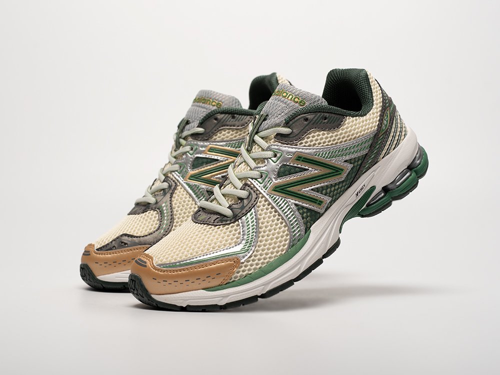 New Balance 860v2 x Aime Leon Dore бежевые текстиль мужские (AR32498) - фото 2