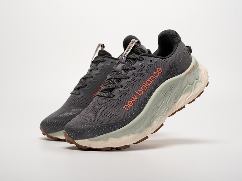 New Balance Fresh Foam X More Trail v3 серые текстиль мужские (AR32531) - фото 2